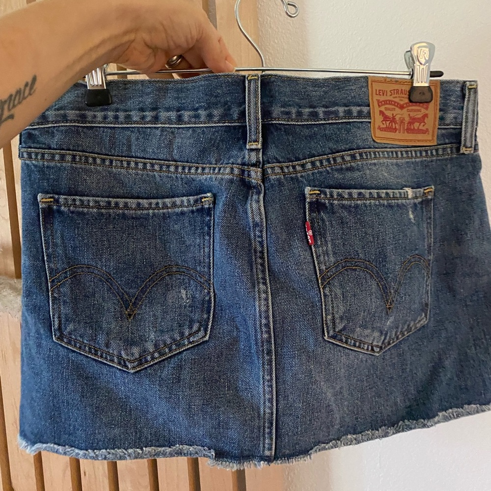 Levi’s jean mini skirt